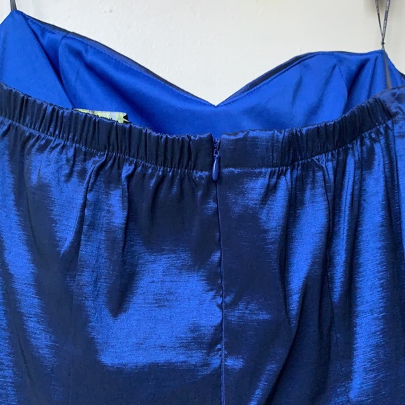 NWOT Forever 21 Plus Strapless Rhinestone Sapphire Dress - Picture 7 of 13